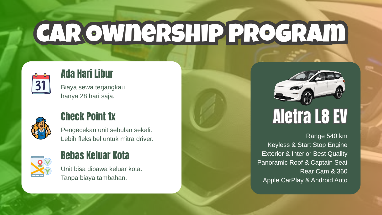 Car Ownership Program / Sewa Kepemilikan